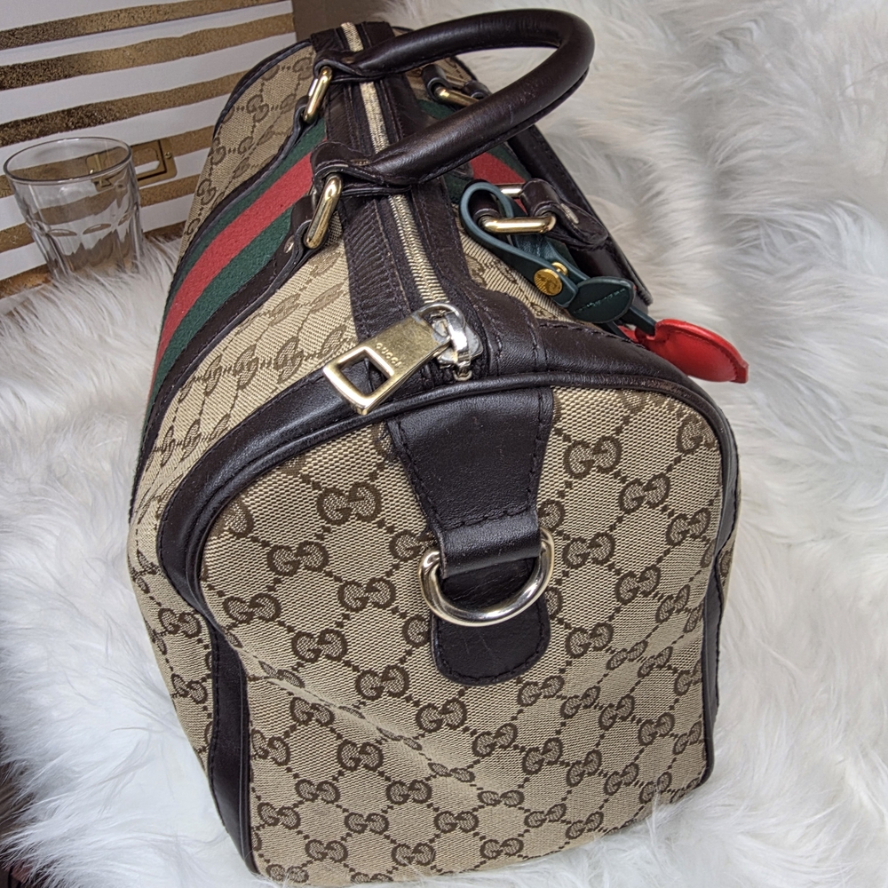 Gucci Sherryline 3 Pc Set. Boston Bag, Wallet, and Keyholder Card Case. - Picture 7 of 12